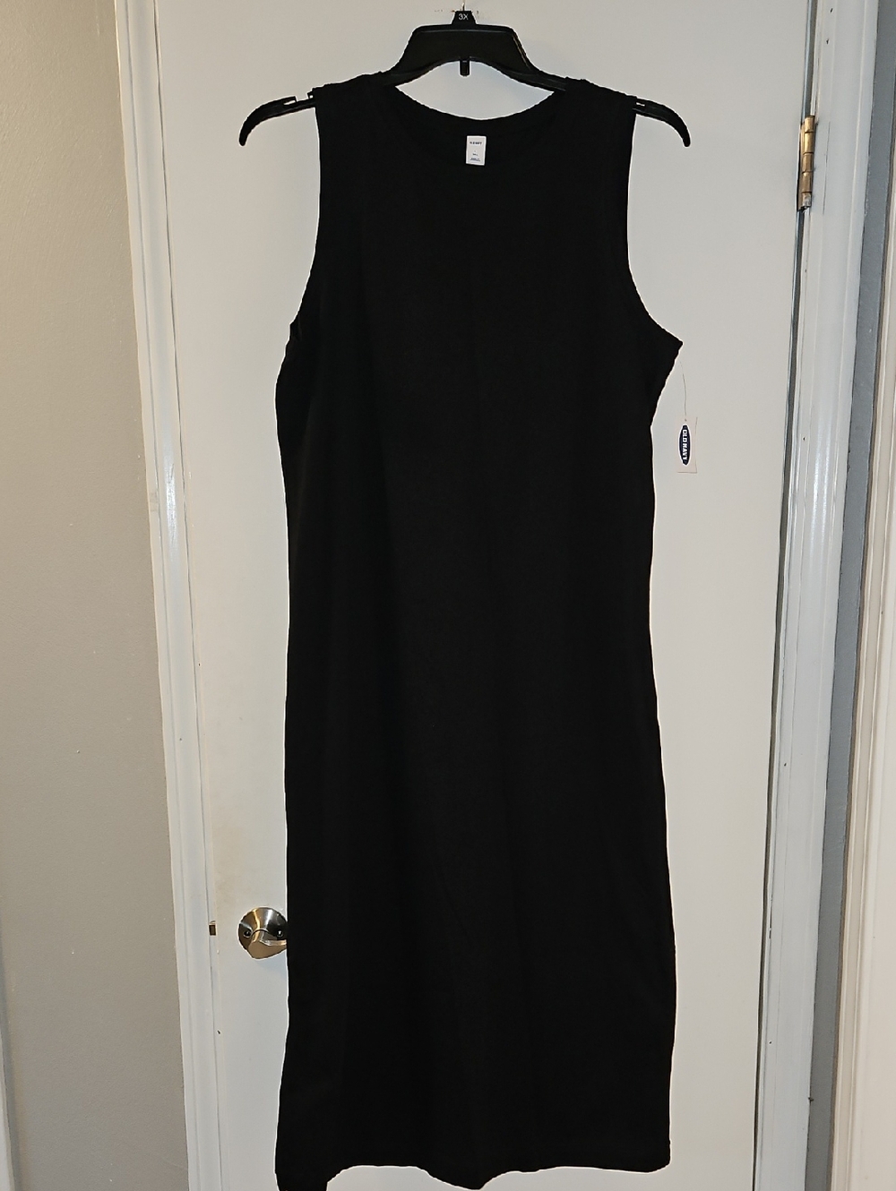 NWT Old Navy Sleeveless Black Maxi Dress, L Tall